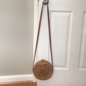 Lulus Rattan purse for sale! Only worn once.